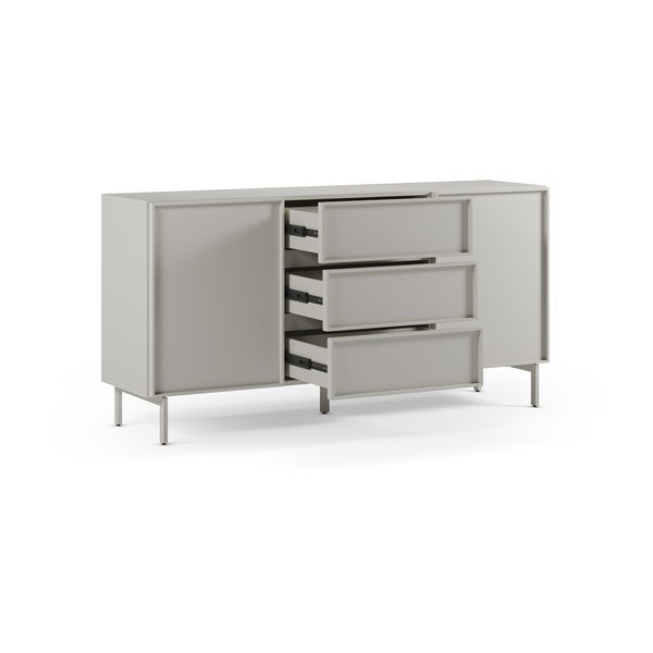 Kreminės spalvos šoninė spintelė 160x80x42 cm Brise – Marckeric-image-3