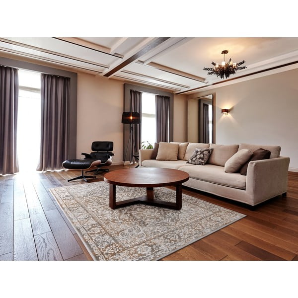 Kilimas pilkos spalvos/smėlio spalvos 120x180 cm Sensi Idra – FD-image-1