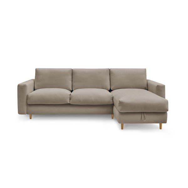 Taupe spalvos kampinė sofa Nouveau Cocoone – Bobochic Paris