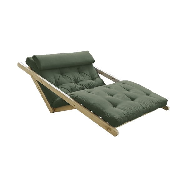 "Karup Design Figo Natural Clear/Olive Green" dvivietis kintamas gultas
