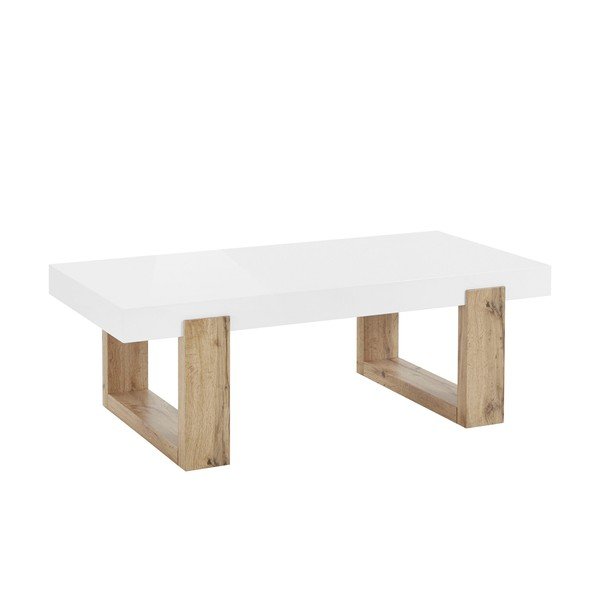 Kavos staliukas baltos spalvos 60x120 cm Solid – Støraa-image-1