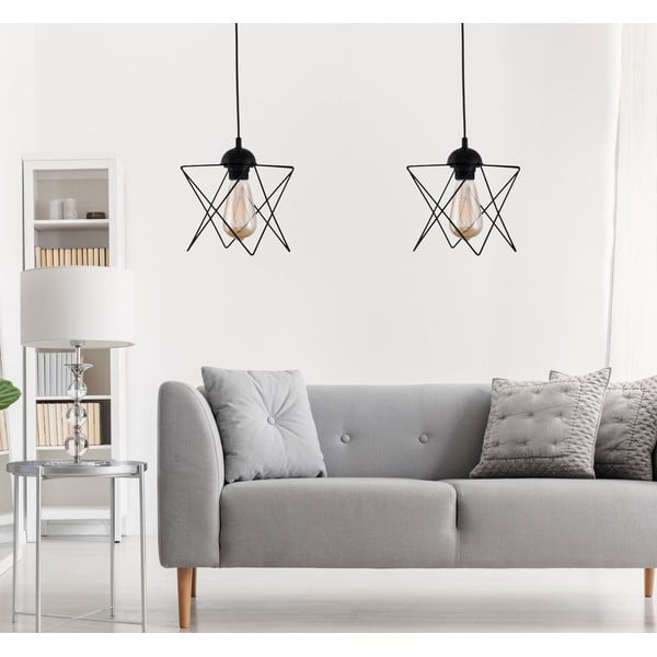 Kabantis šviestuvas juodos spalvos – Opviq lights-image-1