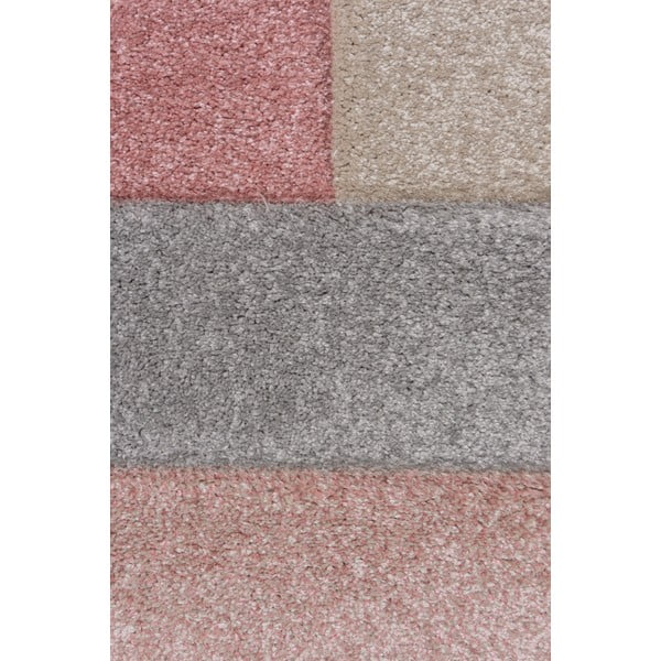 Rožinis ir pilkas kilimas Flair Rugs Cosmos, 80 x 150 cm-image-2