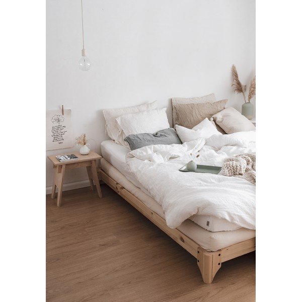 Dvigulė lova su čiužiniu ir tatami Karup Design Elan Double Latex Natural Clear/Natural, 160 x 200 cm-image-1