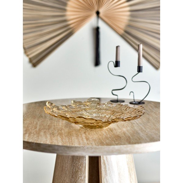 Smėlio spalvos iš stiklo  dubuo ø 38,5 cm Asimi – Bloomingville-image-1