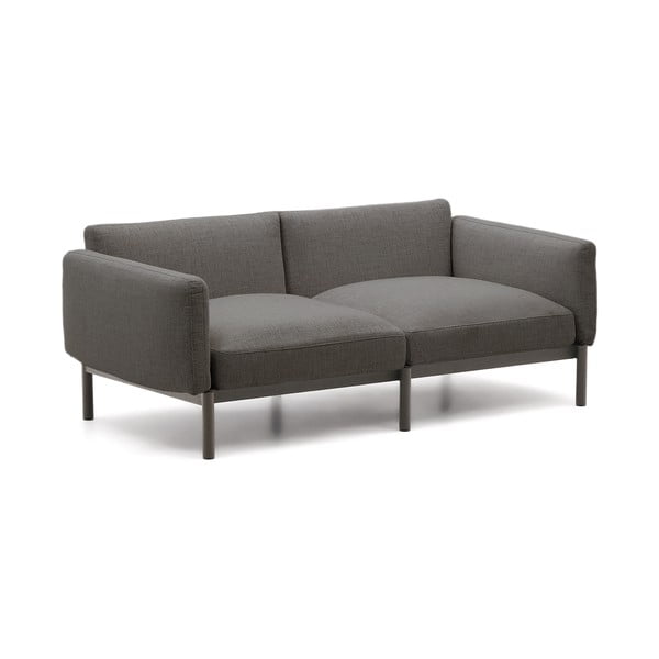 Sodo sofa iš audinio pilkos spalvos Sorells – Kave Home-image-2