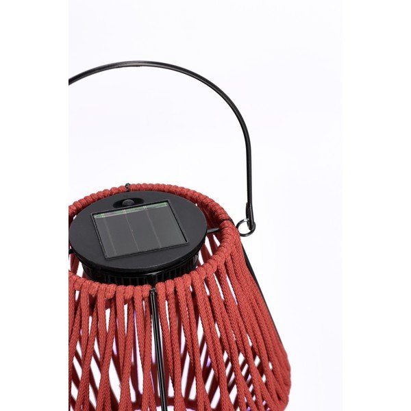 Raudonos spalvos LED žibintas saulės baterijos (aukštis 17 cm) Juny – Yes Everyday-image-2