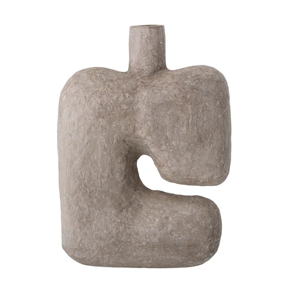 Pilkos spalvos dekoratyvinė popierinė vaza Bloomingville Banael, aukštis 36 cm-image-3