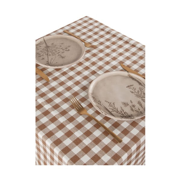 Iš medvilnės staltiesė 150x250 cm Gingham – Tiseco Home Studio-image-1