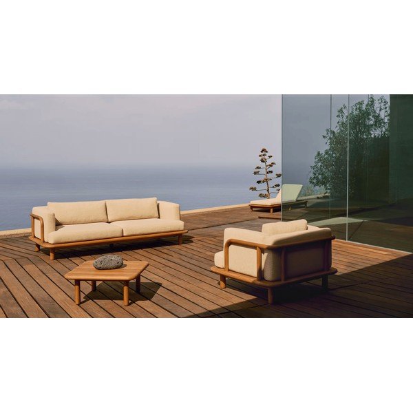 Iš tikmedžio masyvo sodo kavos staliukas 70x70 cm Turqueta – Kave Home-image-2