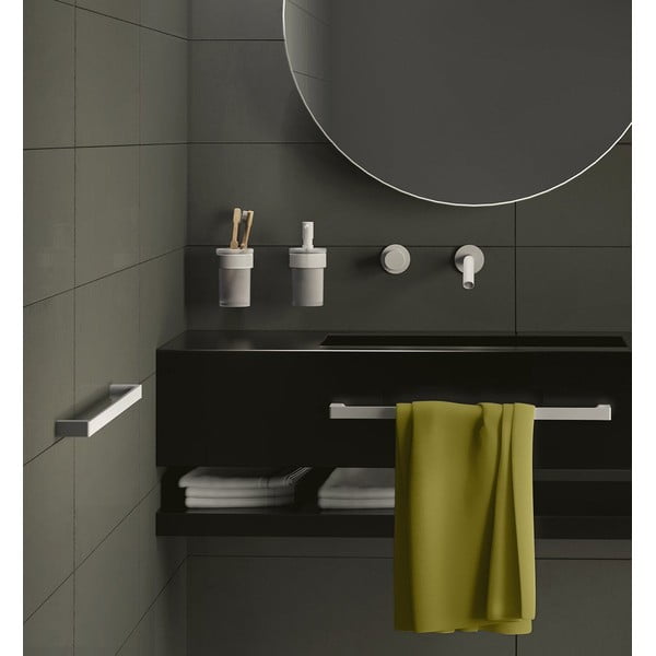 Sieninis iš stiklo dantų šepetėlio indas baltos spalvos Gedy Pirenei – Sapho-image-1