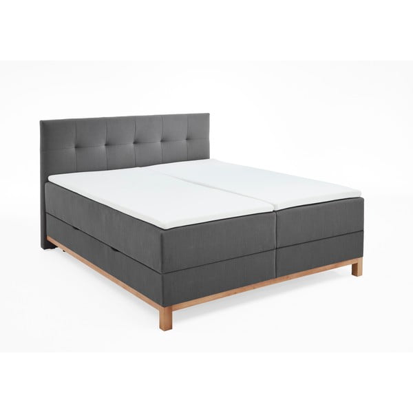 Tamsiai pilka lova su dėže 160x200 cm Catania - Meise Möbel
