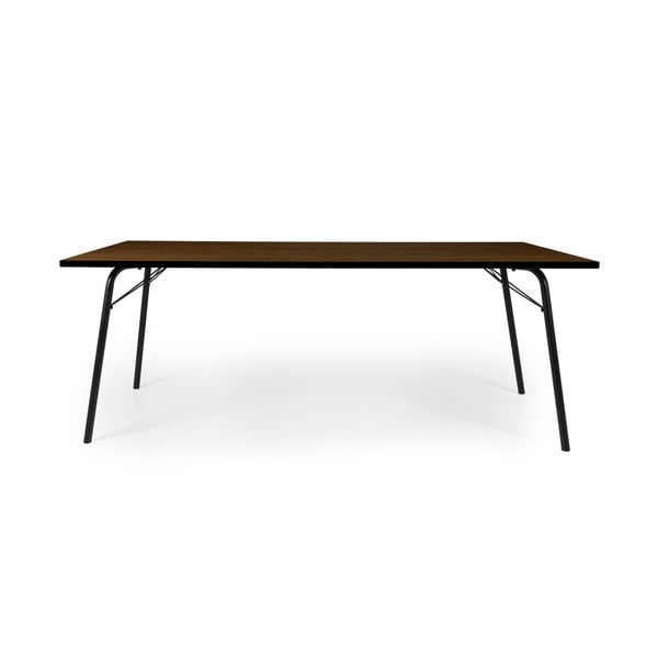 Tamsiai rudas valgomojo stalas "Tenzo Daxx", 90 x 200 cm