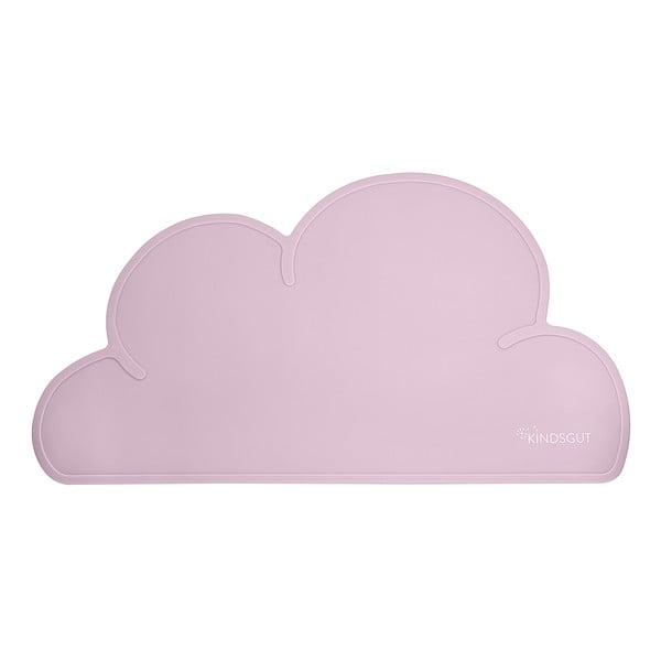 Rožinis silikoninis padėkliukas Kindsgut Cloud, 49 x 27 cm