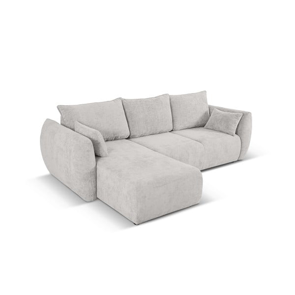 Kampinė sofa šviesiai pilkos spalvos (su kairiuoju kampu) Matera – Cosmopolitan Design-image-4