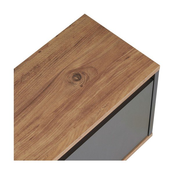 Antracito spalvos TV spintelė 160x42x30 cm Sentinel – Kalune Design-image-4