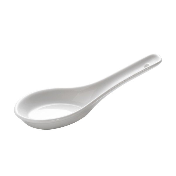 Baltas porcelianinis sriubos šaukštas Maxwell & Williams Basic