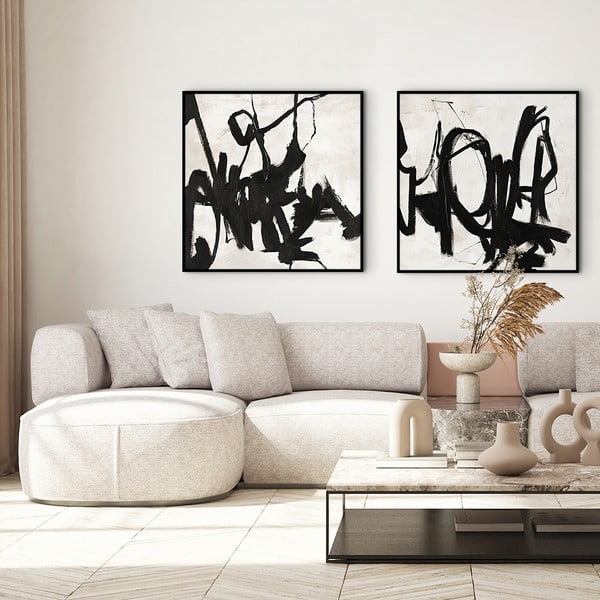 Rankomis tapytas paveikslas 100x100 cm Playblack 2 - Malerifabrikken-image-4