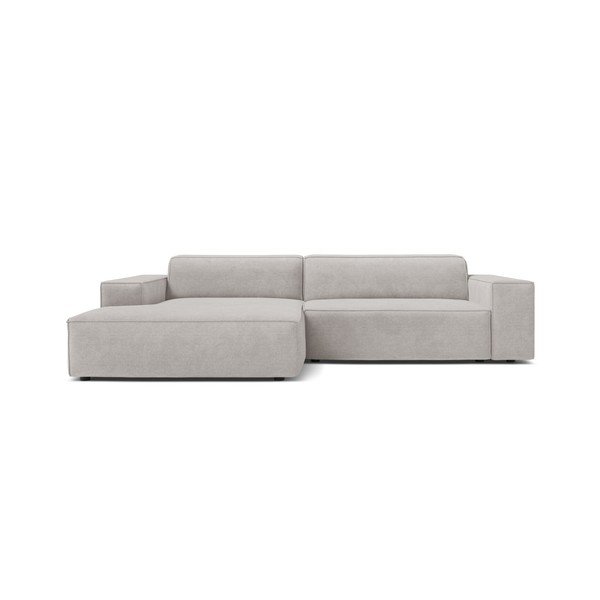 Šviesiai pilkos spalvos modulinė kampinė sofa (su kairiuoju kampu/su gultu) Jodie – Micadoni -image-1