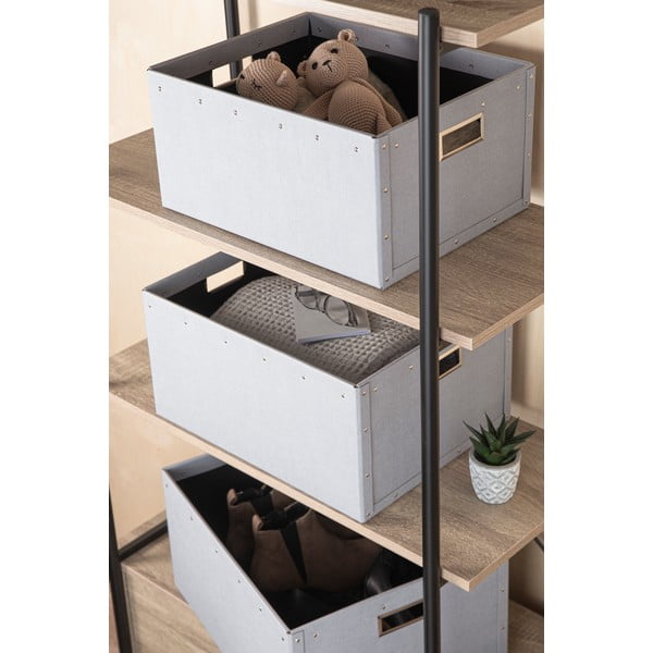 Iš kartono daiktadėžės šviesiai pilkos spalvos 3 vnt. Ture – Bigso Box of Sweden-image-1