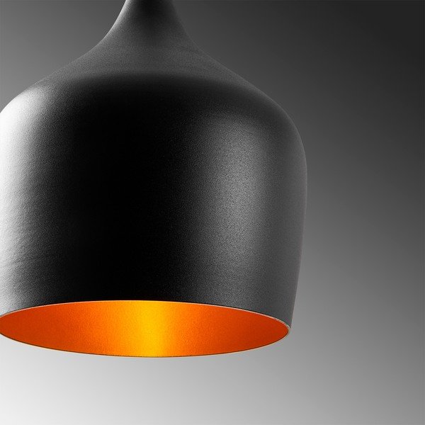 Kabantis šviestuvas juodos spalvos ø 22 cm su metaliniu gaubtu Dodo – Opviq lights-image-4