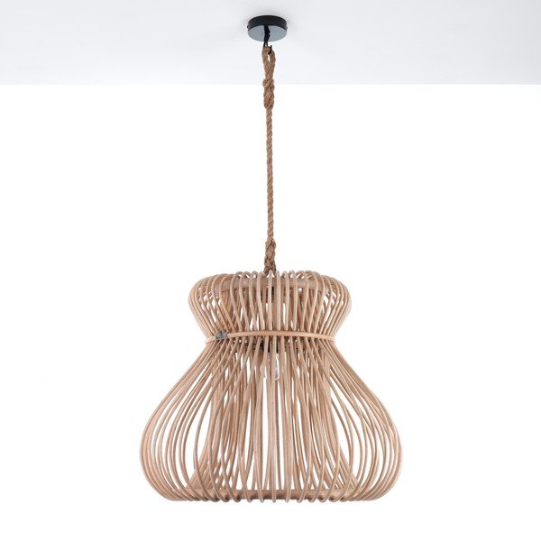 Natūralios spalvos pakabinamas šviestuvas su rotango atspalviu ø 60 cm Tinggi - Tomasucci-image-3
