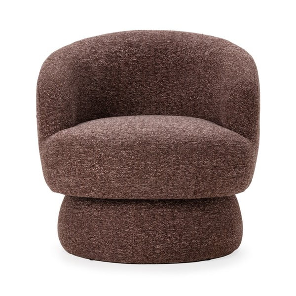 Violetinės spalvos/rudos spalvos pasukamas krėslas Dali – MOME-image-2