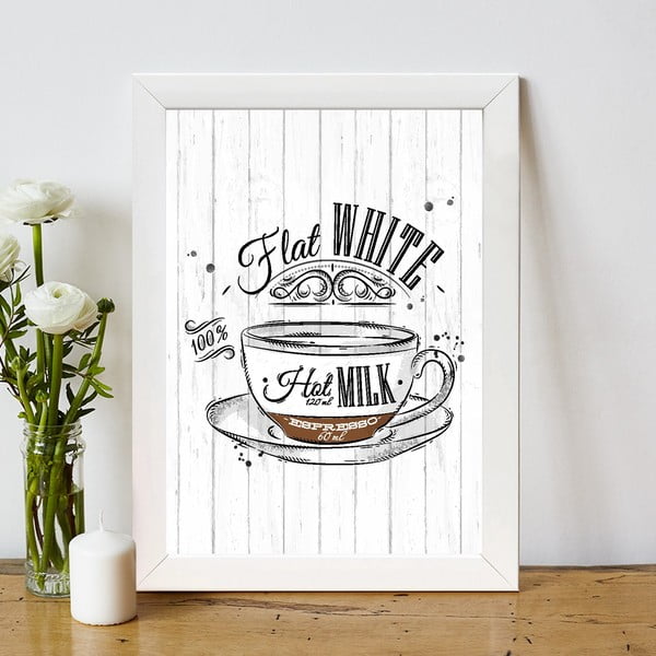 Paveikslas 24x29 cm Flat White - Wallity-image-1