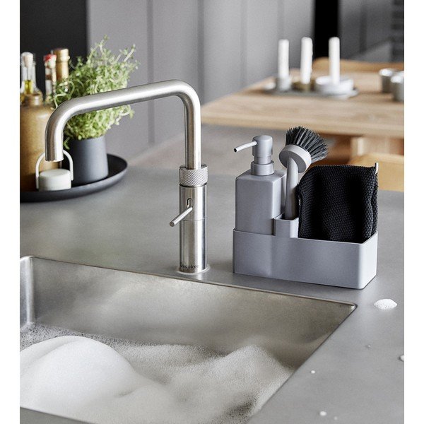 Pilkos spalvos iš plastiko/iš silikono stovas skalbimo reikmenims Singles – Zone-image-1