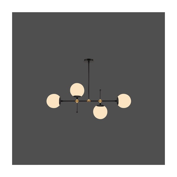 Juodas pakabinamas šviestuvas Squid Lighting Kruva, aukštis 57 cm-image-1