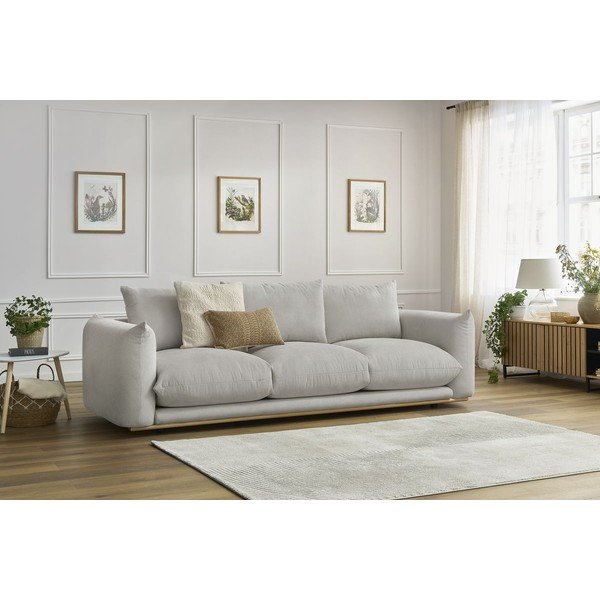 Sofa šviesiai pilkos spalvos 265 cm Ernest – Bobochic Paris-image-1