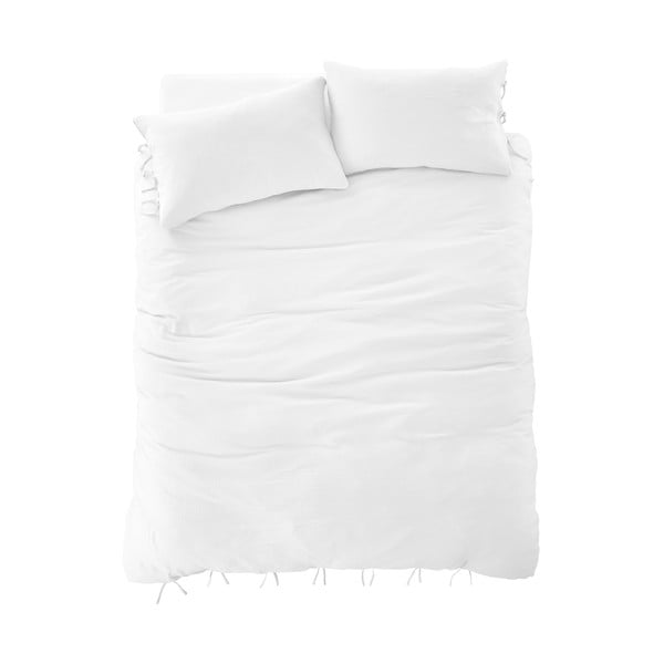 Iš muslino dvigulė patalynė baltos spalvos 200x200 cm Afra – Pineapple Elephant-image-2