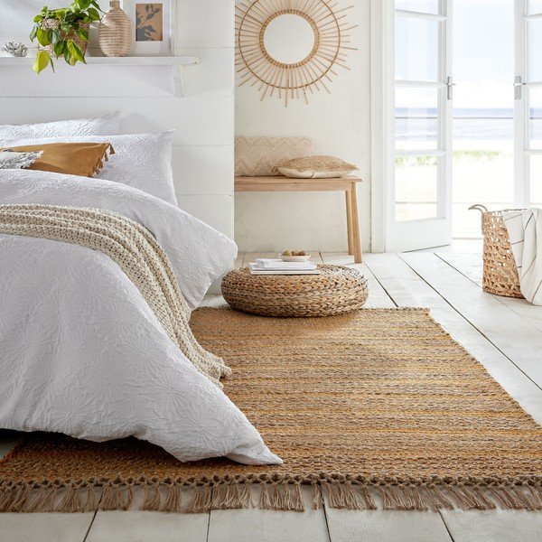 Geltonas džiuto kilimas Flair Rugs Equinox, 160 x 230 cm-image-4