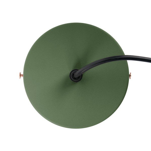 Žalias pakabinamas šviestuvas su vario detalėmis Leitmotiv Mingle, ⌀ 21 cm-image-1