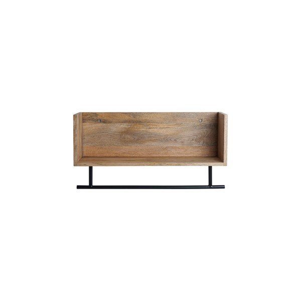 Natūralios spalvos iš mango masyvo sieninė lentyna 65 cm Sofie – Ellos Home-image-3