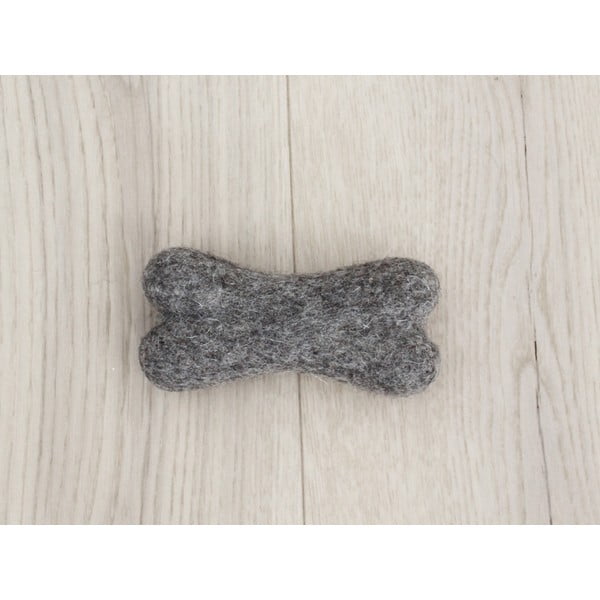 Wooldot Pet Bones riešutų rudos spalvos vilnos žaislas gyvūnams, 14 cm ilgio-image-1