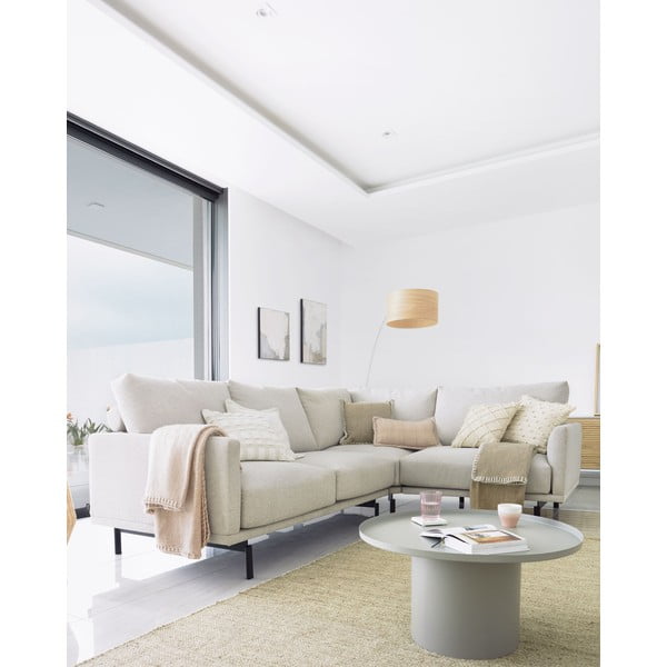 Iš metalo apvalios formos šoninis stalas ø 72 cm Fleksa – Kave Home-image-2