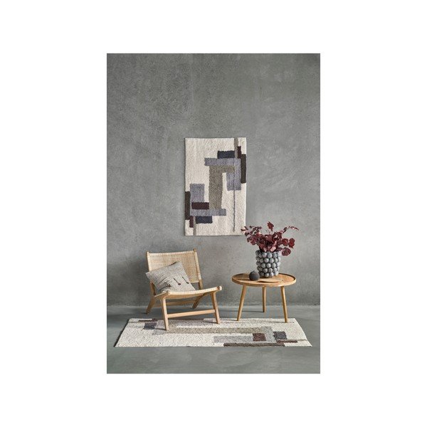 Pilkai smėlio spalvos kilimas 70x110 cm Laerk - Villa Collection-image-2