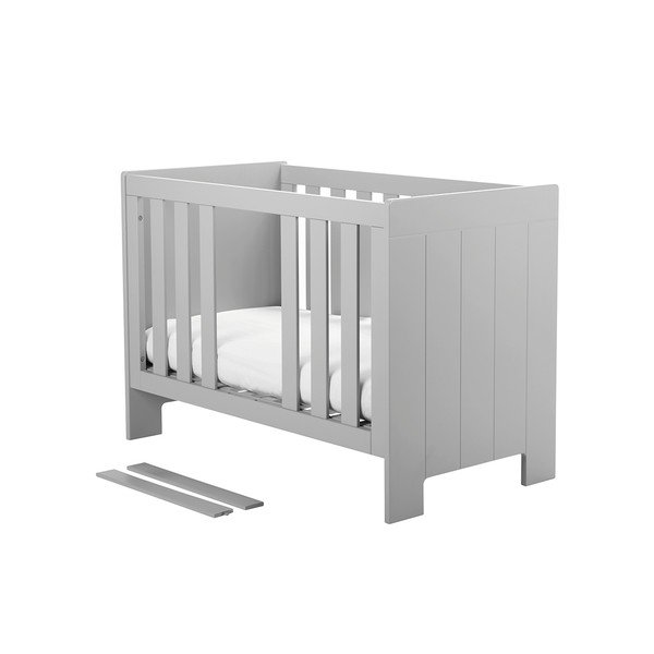 "Pinio Calmo" kintama vaikiška lovelė, pilka, 140 x 70 cm-image-3