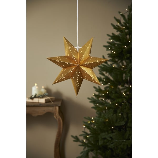 Aukso spalvos kalėdinė šviečianti dekoracija ø 45 cm Classic - Star Trading-image-3