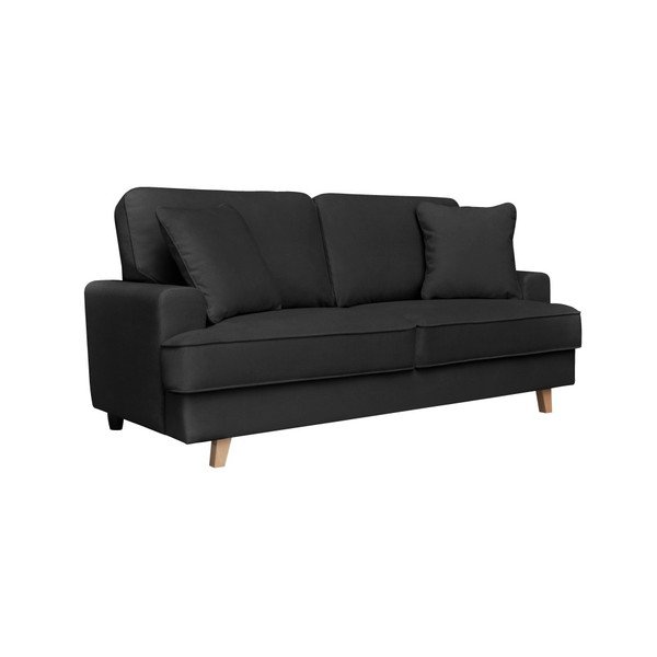 Juodos spalvos sofa dviems Cosmopolitan design Madrid-image-1