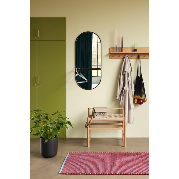 Violetinės ir mėlynos spalvos kilimas iš vilnos ir medvilnės Hübsch Lexa, 80 x 200 cm-image-1