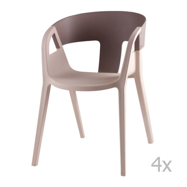 4 pilkų valgomojo kėdžių rinkinys sømcasa Willa