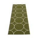 Tamsiai žalios spalvos lauko kilimas 70x200 cm Boo Dark Olive – Pappelina