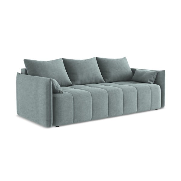 Mėlynos spalvos sulankstoma/su sandėliavimo vieta sofa 225 cm Moku – Makamii-image-2