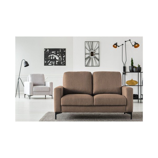 Šviesiai ruda dvivietė sofa Kosmopolitinis dizainas Atlanta-image-4