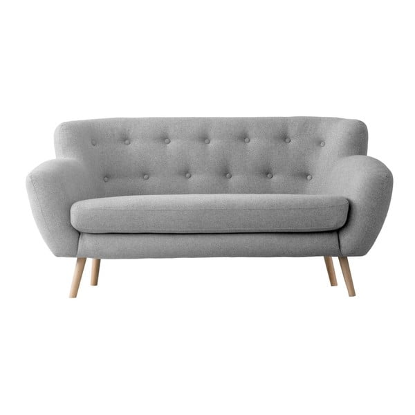 Šviesiai pilka dvivietė sofa "Kooko Home Pop