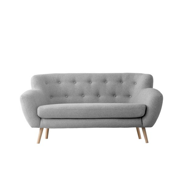 Šviesiai pilka dvivietė sofa "Kooko Home Pop