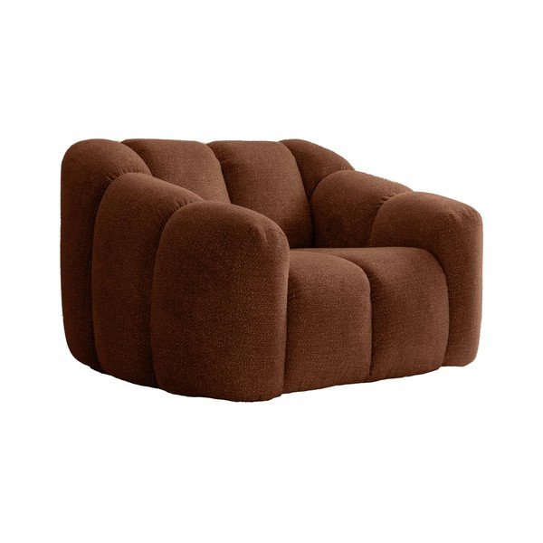 Terakotos spalvos krėslas Shell – Miuform