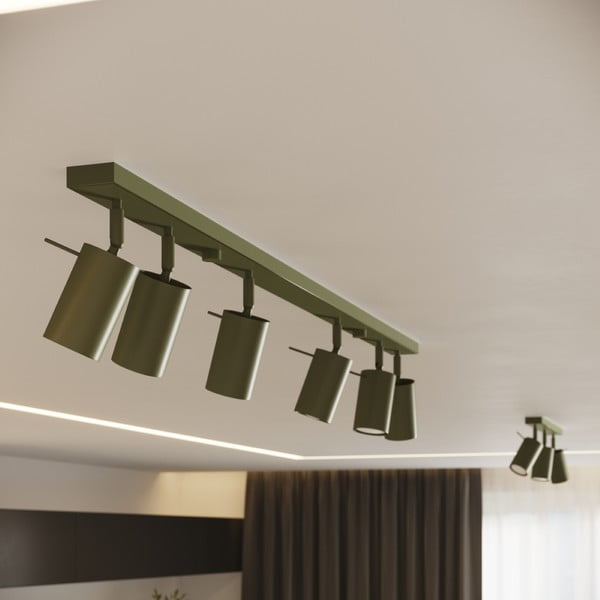 Žalios spalvos taškinis šviestuvas 6x81 cm Etna – Sollux-image-1